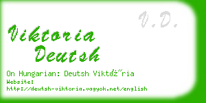 viktoria deutsh business card